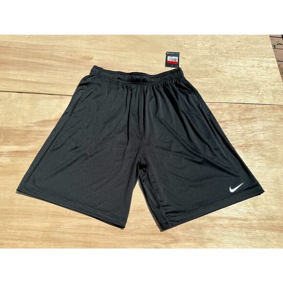 NIKE Short Dri-Fit Training Athletic Gym Lightweight Running Men's Black SIZE L - Picture 1 of 6
